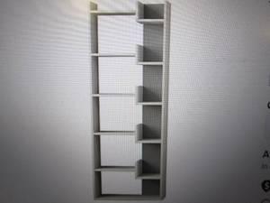 Tayse Bonaparte Modern Bookcase Whi...
