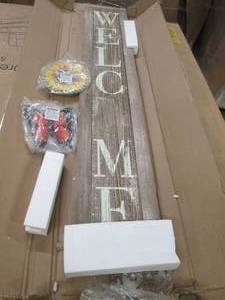 wood welcome sign ...