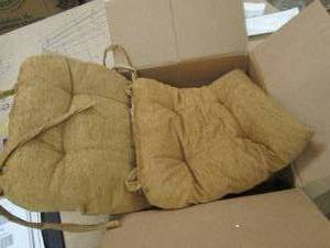 2 pc 16x16 chair pads ...