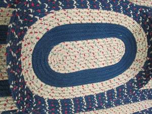 3 navy rug set...