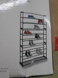 home basics 50 pair shoe rack ...