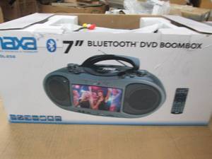 7 in bluetooth dvd boombox...