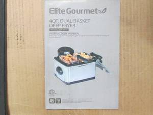 Elite gourmet 4qt dual basket deep ...