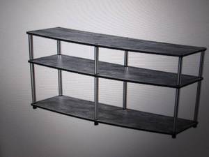 TV Stand, 60 inch 2 tier, faux birc...