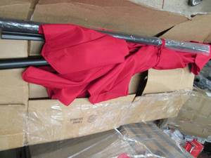 7.5 ft patio umbrella, red...