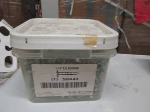 30lbs 1-12 inch e.g. roofing nails...