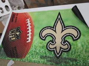 NFL Ball Scraper Mat Saints...