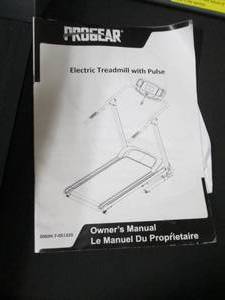 progear electric treadmill ...