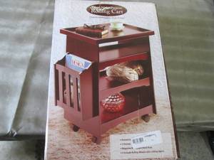 lot 119 image: Wood Multi-Purpose Cart open box Re...