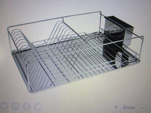 lot 65 image: Home Basics Dish Drainer open box R...