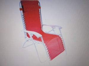 lot 126 image: Zero Gravity Patio Chair open box R...