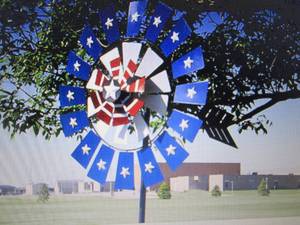 lot 130 image: 85 Patriotic Wind Spinner open box...