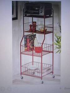 lot 133 image: 16.5 Wide Rolling Storage Cart in ...