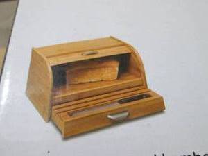lot 101 image: Bamboo Bread Box open box Retail $4...