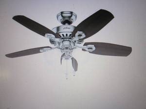 lot 161 image: Hunter 42 Ceiling Fan With Light o...