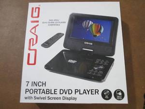 lot 176 image: Craig 7 inch Portable DVD Player op...