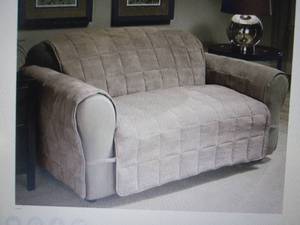 lot 240 image: Ultimate Furniture Loveseat Protect...