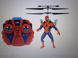 lot 219 image: Spider-Man Figure RC Helicopter op...