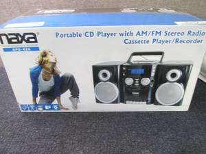 lot 276 image: Naxa Portable CDCassetteAMFM Sys...