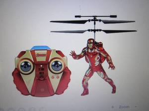 lot 220 image: Iron Man RC Helicopter open box- 2...