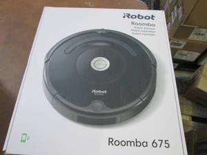 lot 223 image: iRobot Roomba 675 Vacuum open box R...