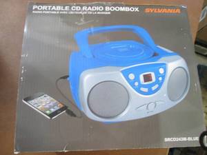 lot 229 image: Sylvania Portable CD Radio Boombox ...
