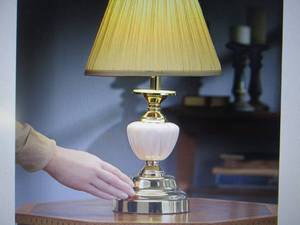 lot 315 image: Touch Table Lamp open box Retail $4...