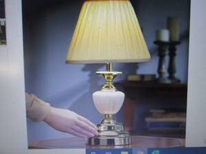 lot 322 image: Touch Table Lamp open box Retail $4...