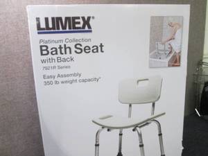 lot 297 image: Lumex Bath Chair open box Retail ...