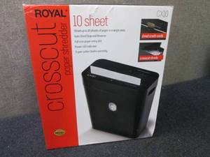 lot 303 image: Royal Paper Shredder open box Retai...