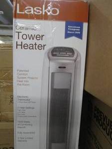 lot 328 image: Lasko Ceramic Tower Heater open box...