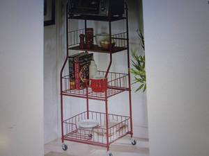 lot 341 image: 16.5 Wide Rolling Storage Cart in ...