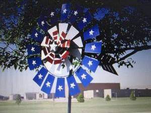 lot 353 image: 85 Patriotic Wind Spinner open box...