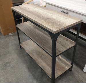 lot 11 image: New 3 shelf console tableshelf