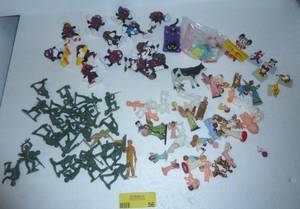 lot 56 image: Vintage small toys figures