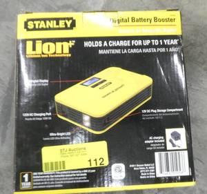 lot 112 image: Stanley Battery Boost Jump Starter - new