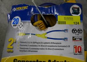 lot 124 image: New 20Amp receptacle converter