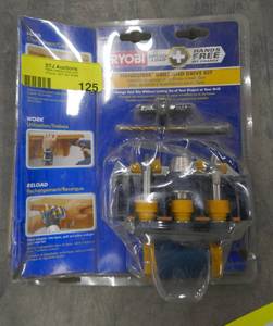 lot 125 image: New Ryobi drill and drive kit