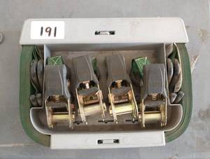 lot 191 image: New set of ratchet straps just dirty from storage