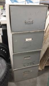 lot 214 image: Heavy Cardboard file cabinet