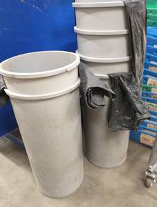 lot 223 image: Six 15-20 Gal waste baskets