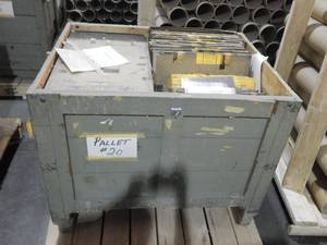 lot 39 image: Large Wood Crate of Vintage Glass Color Separation Plates and Negatives