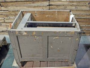 lot 43 image: Large Wood Crate of Vintage Glass Color Separation Plates and Negatives