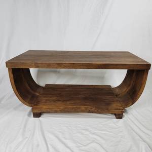 lot 16 image: Vintage Bent Wood Mid -Century Art Deco Coffee Table