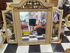 Large wall mirror 3 sections 61.5 ...