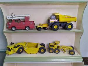 vintage metal Troy Tonka trucks...
