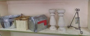 metal small mailbox Middleton ceram...