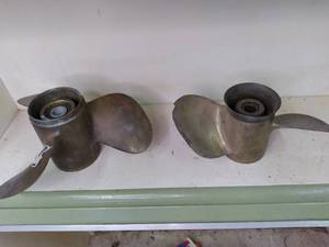 vintage brass boat propeller one h...