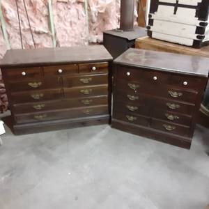 Set of Heavy wood Matching Dressers...
