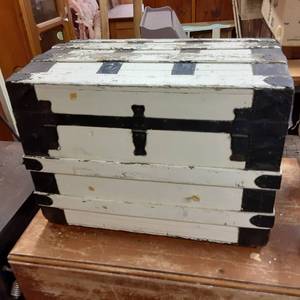 Ivory and Black Vintage Storage Che...
